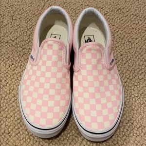 Pink Checkered Vans